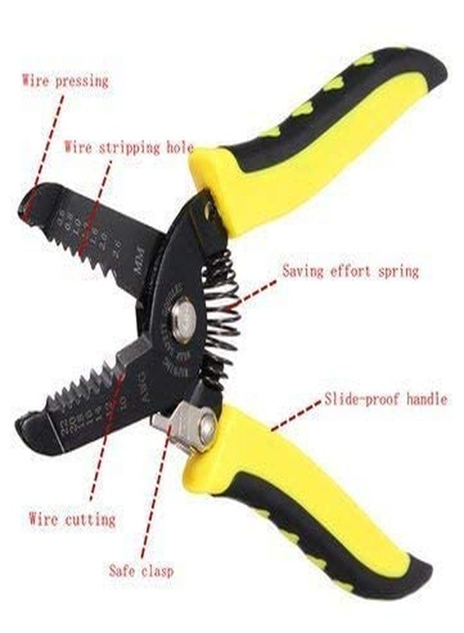 SHB Multifunction Handle Tool Wire Stripper Durable Multifunction Handle Tool Wire Stripper Stripping Pliers - Image 4